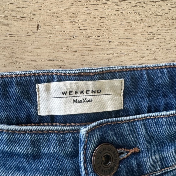 Max Mara Weekend Wide Leg Cropped Jeans - sz 14 - Picture 5 of 8